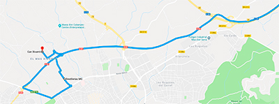 route from the airport