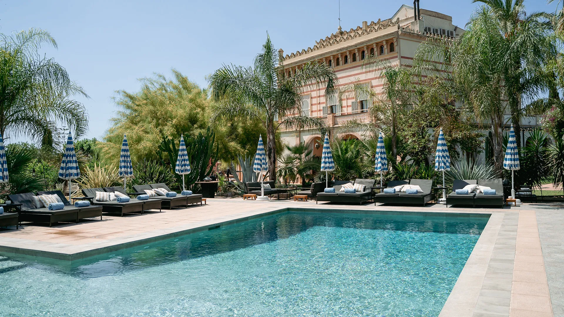 Pool and main house