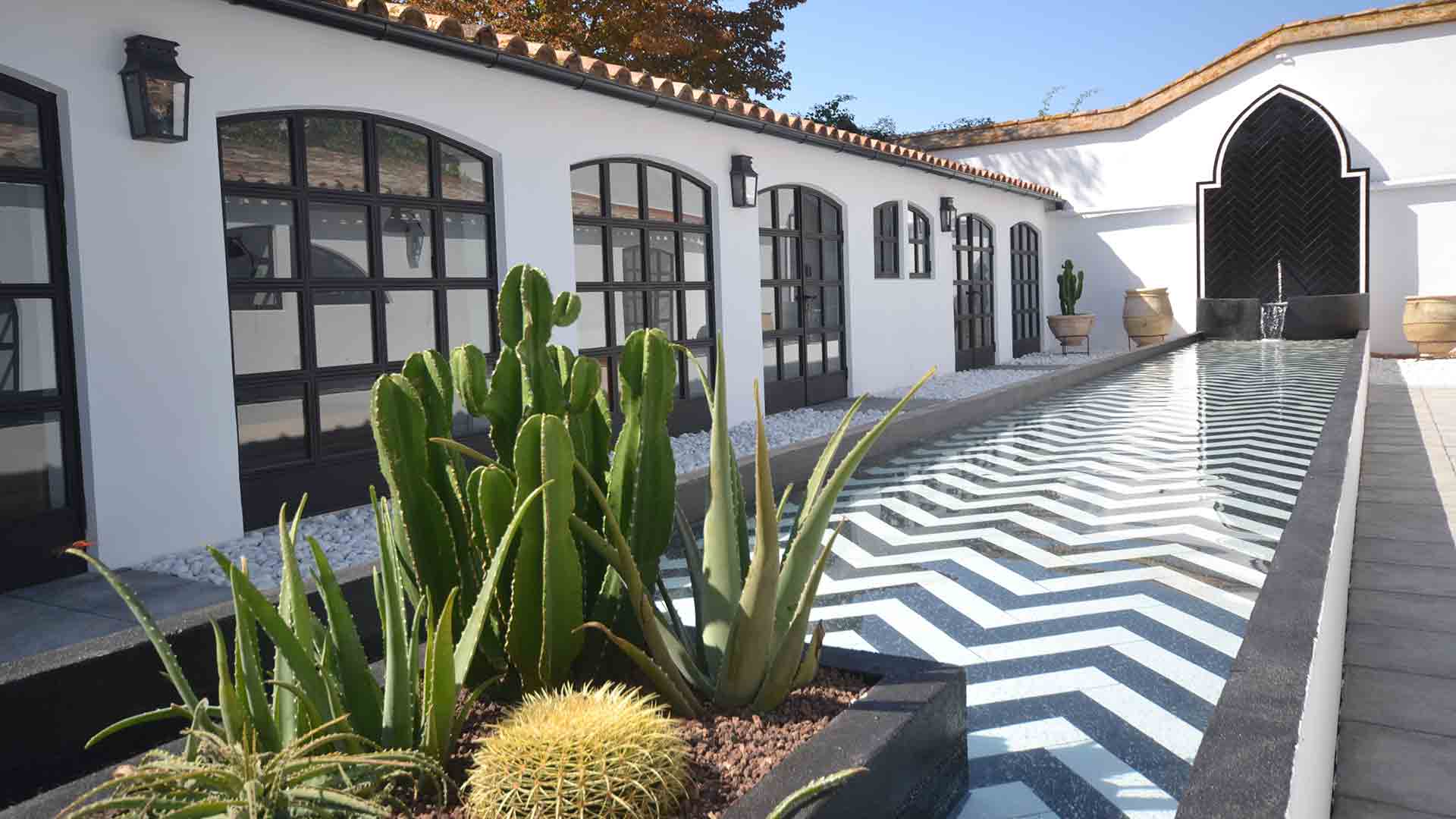 The fountain in the Hacienda